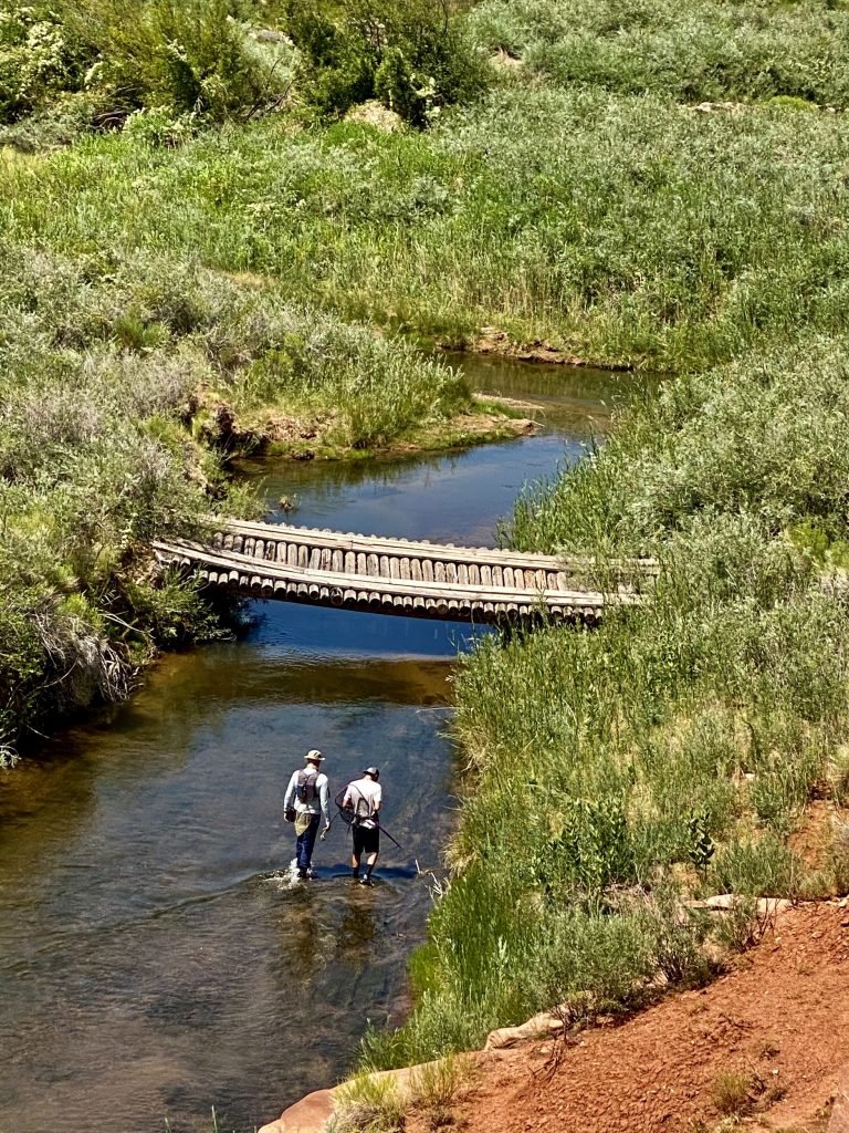 flyfishing bridge on high